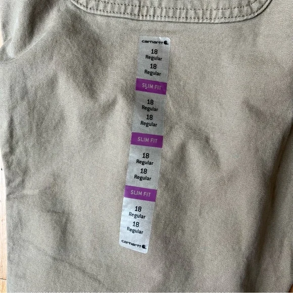 Carhartt Yukon Slim Fit Skinny Crawford Pants 18 NWT - Picture 11 of 16